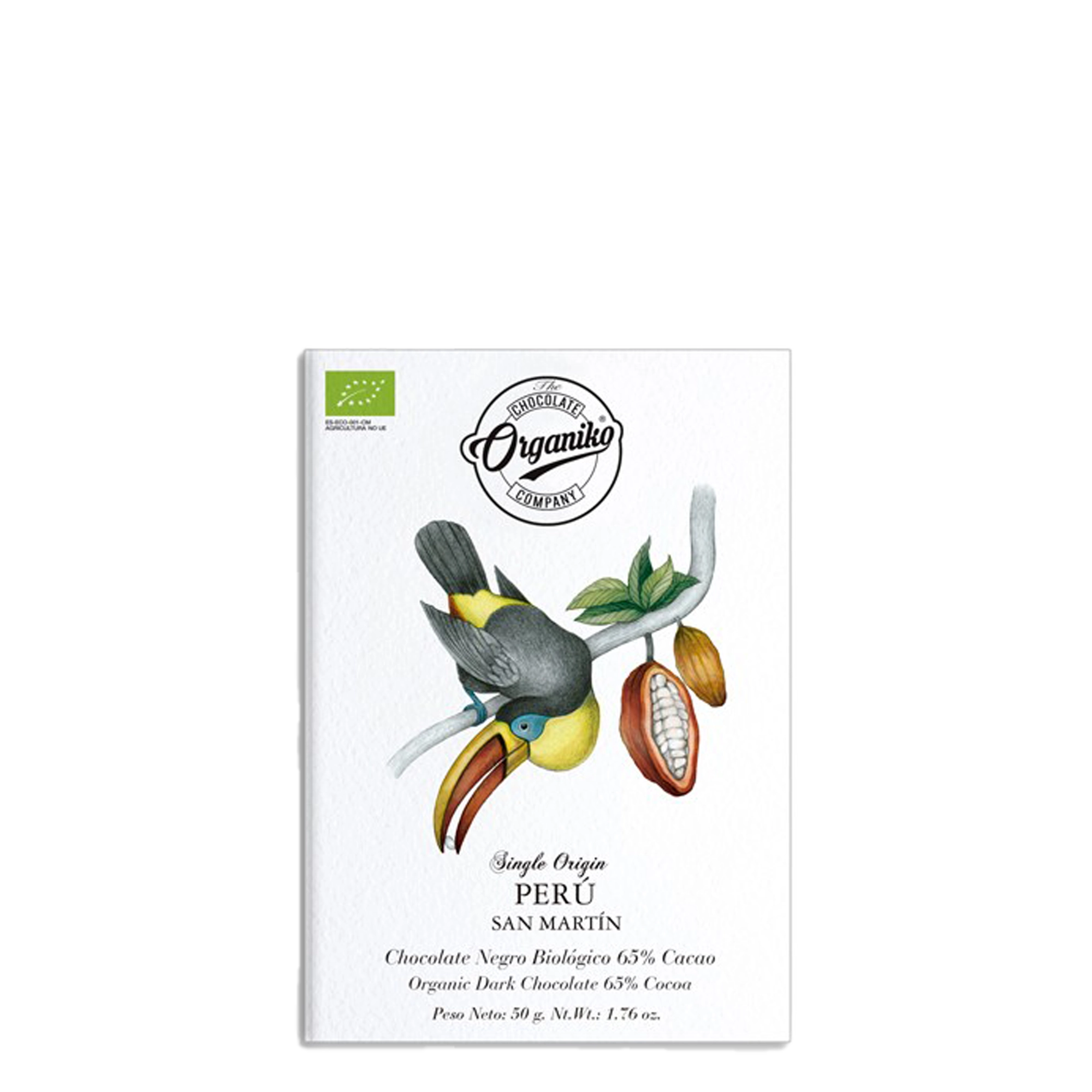 Organiko Dark Single Origin PERU 65% tumšā šokolāde no PERU 50g